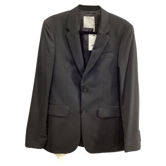 Sandro Paris Other - Sandro Paris Single-Breasted Blazer in Black Wool